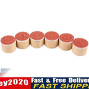 Practical 6 in 1 Round Wooden Rubber Retro Floral Pattern Stamps Newly
