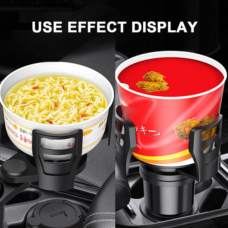 Shunwei Car Dual Cup Holder Adjustable Phone Bracket Drink Bottle Storage Newly