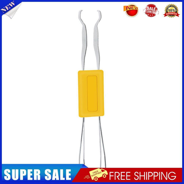 2 in 1 Mechanical Keyboard Key Cap Puller Universal Shaft Remover (Yellow)
