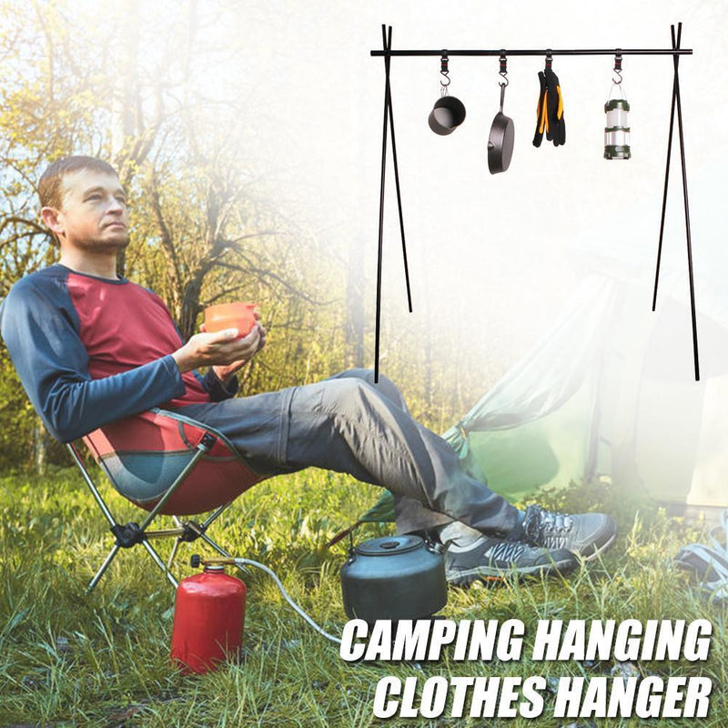 Hanging Rack Aluminum Alloy Outdoor Camping Triangular Clothes Storage Rack