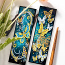 2pcs DIY Diamond Painting Leather Bookmark Butterfly Tassel Crafts (FQY030)