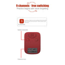Portable Electronic Counter Ring USB Rechargeable 9-Digit Clicker (Red)