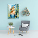 5D DIY Diamond Painting Old Couple Full Round Drill Mosaic Picture Rhinestones