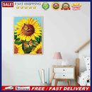 Sunflower Butterfly 5D DIY Full Round Drill Drawing Kit Diamond Painting Craft