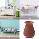 4pcs Silicone Furniture Leg Covers Table Feet Pad Floor Protector (Brown)