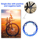 Bicycle 104BCD Crank Chainring Chainwheel MTB Bike Crankset (38T Blue) Newly