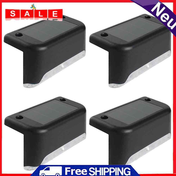 LED Stair Lights Solar Powered Wall Lamp Waterproof Outdoor Courtyard Lights