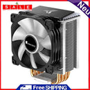 PWM 4Pin 12V PC LED Fan RGB 4 Heat Pipes CPU Cooler Radiator for Intel 1151/1155