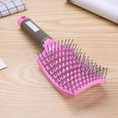 Wet Curly Detangle Hair Brush Bristle Nylon Massage Scalp Hair Comb Styling T