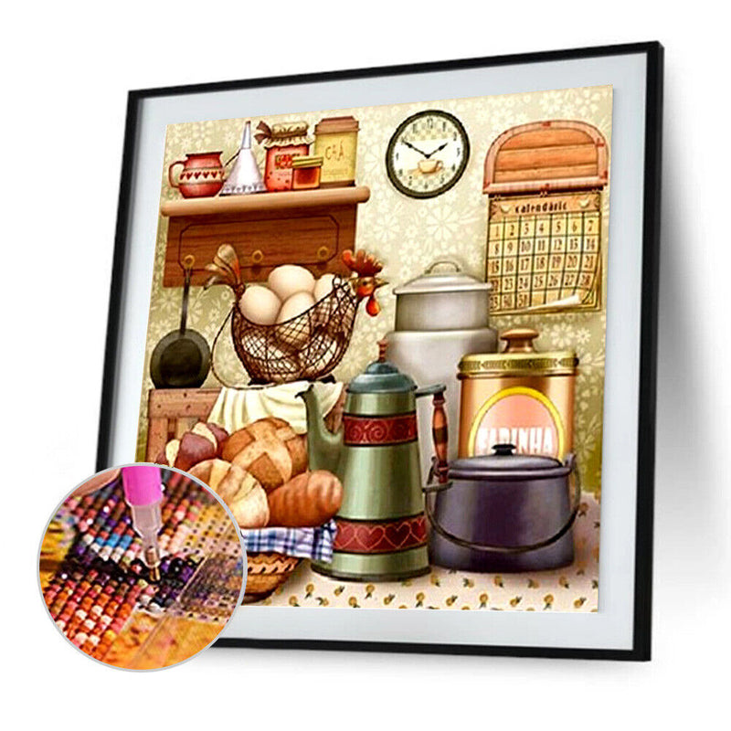 5D DIY Full Drill Diamond Painting Kitchen Cross Stitch Embroidery Mosaic Newly