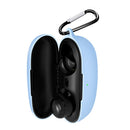Bluetooth-Compatible Earbuds Case for QCY T17 Protector Cover (Light Blue)