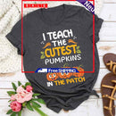 Teacher Cutest Pumpkins T-Shirt Tea-07248 XXXL / Hemp Grey