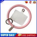 Hanging Ring Phone Silicone Chain Anti-Lost Lanyard Bracelet (Peach Red)