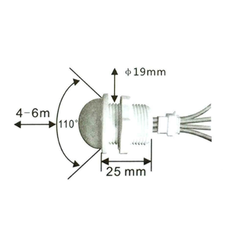 Mini DC12V Adjustable LED PIR Infrared Motion Sensor Corridor F1S1 hot.