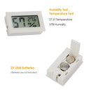 Mini Digital LCD Temperature Humidity Meter Thermometer Hygrometer (White)