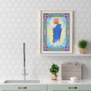 5D DIY Special Shaped Diamond Painting God Cross Stitch Mosaic Kit Home Wall Art