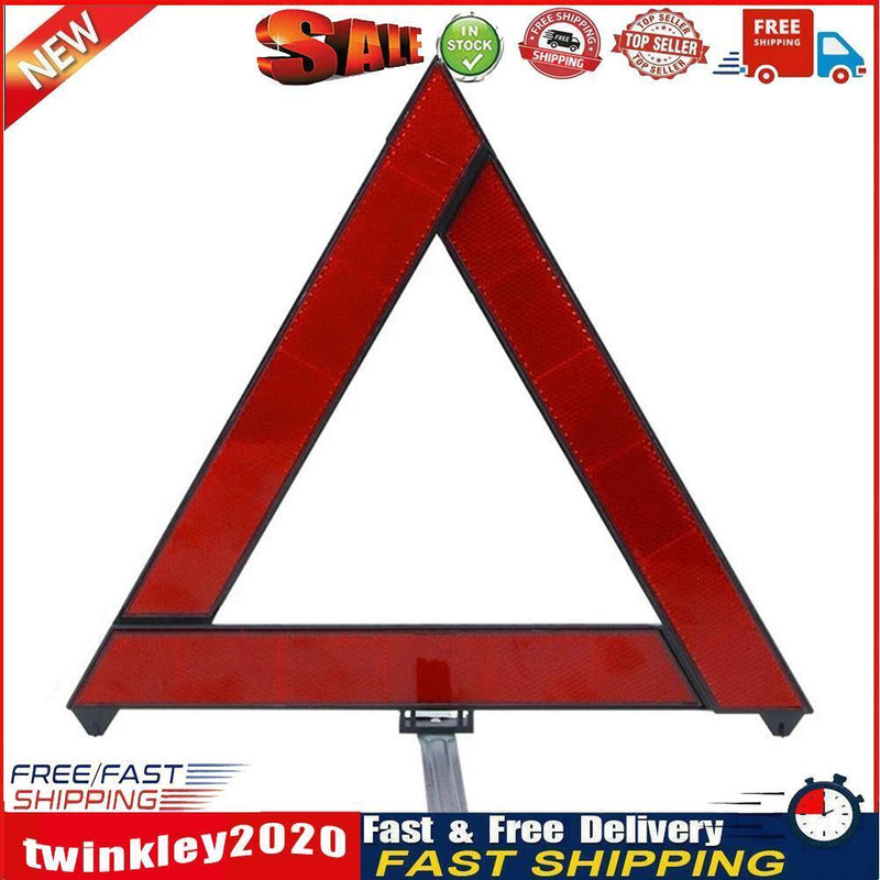 Car Emergency Breakdown Safety Warning Tripod Foldable Red Reflector Sign Newly
