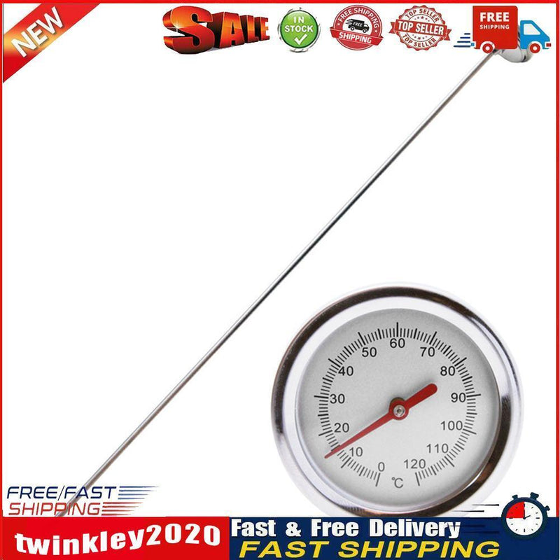 Garden Compost Temperature Monitor Probe Stainless Steel Soil Thermometer Newly