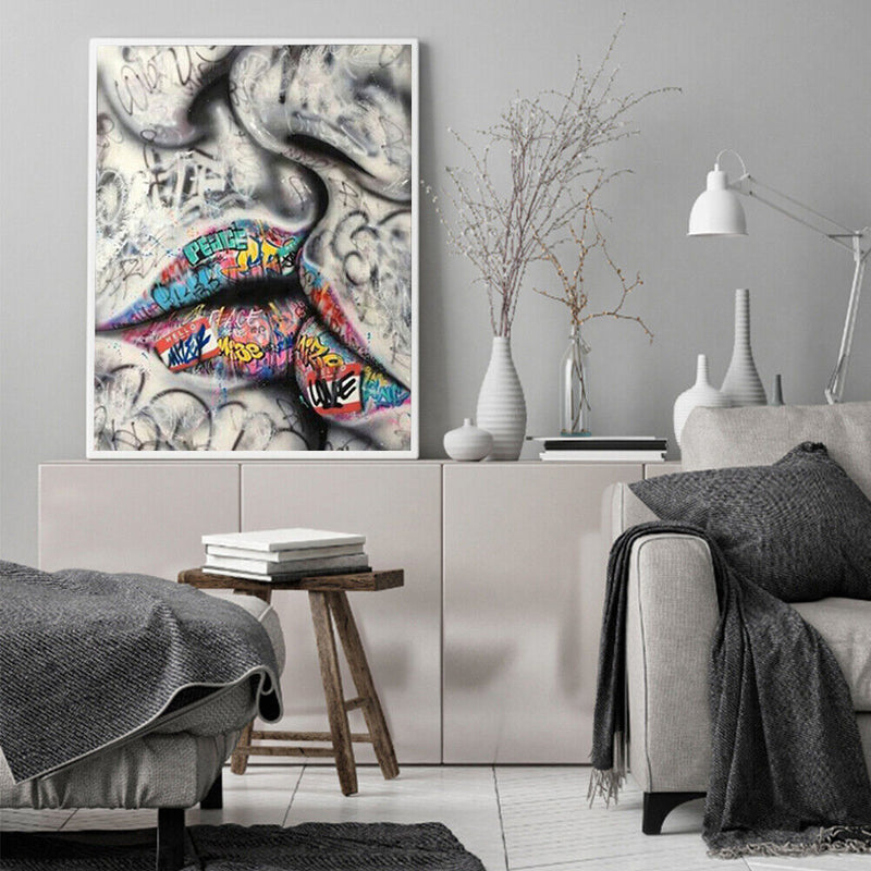 Body Parts Frameless Picture Oil Paint By Numbers Hand Painted Picture for Ho
