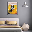 5D Sunflower Cat Mosaic Diamond Painting Drawing Full Round Drill DIY Art Craft