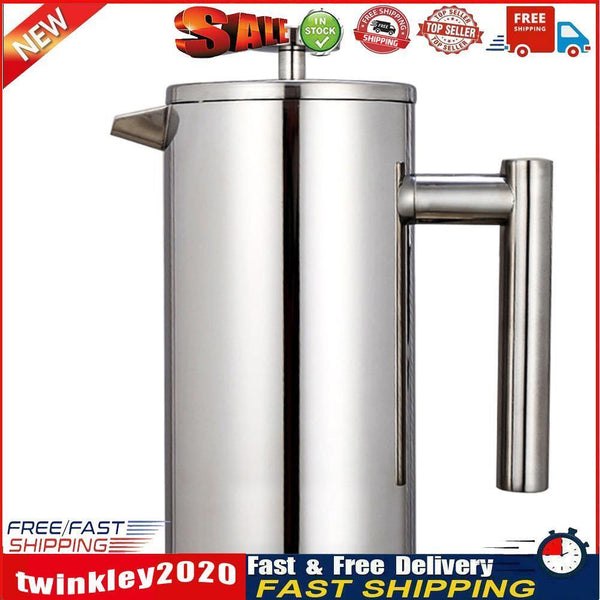 Coffee Brewing French Press Filter Tea Coffee Pot Maker Kettle (1000ml) Newly