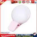 LED Selfie Ring Light Mobile Phone Mini Fill Lights Live Clip Lamp (Pink) Newly