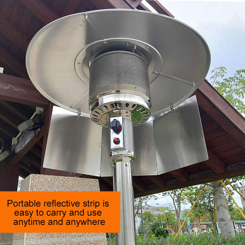 Outdoor Courtyard Heater Reflector Shield Patio Heater Heat Focusing Reflector