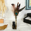Feather Writing Quill Pen Ink Bottle Set Collection Calligraphy Stationery Newly