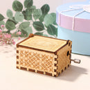Wooden Hand Crank Music Box Perfect Gift You Are My Sunshine to My Daughter Gift