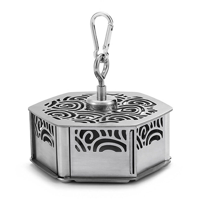 Incense Holder Hollow Mosquito Coil Storage Container Box for Outdoor Campi