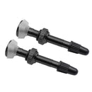 2pcs MTB Road Bike Ready F/V Tubeless Tire Valve for Carbon Rim (Black)