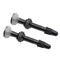 2pcs MTB Road Bike Ready F/V Tubeless Tire Valve for Carbon Rim (Black)