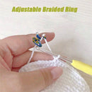 Tools Thimble Peacock Crochet Ring Sewing Accessories Knitting Loop Yarn Guides