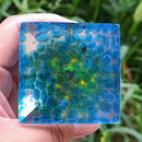 Orgonite Pyramid Amethyst Peridot Crystal Energy Purify Mind Crafts (C) Newly