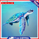 Swimming Turtle Canvas Paint By Numbers Oil Hand Painted Drawing Kit Home Decor