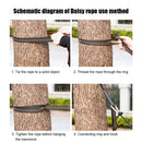 Outdoor Camping Hiking Hammock Straps High Strength Hammocks Hanging Rope B