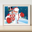 Santa Claus Oil Paint By Numbers Kits Canvas Drawing DIY Coloring Picture Crafts