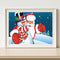 Santa Claus Oil Paint By Numbers Kits Canvas Drawing DIY Coloring Picture Crafts