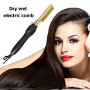 2 in 1 Hair Straightener Curler Electric Hot Heating Iron Styling Comb (US)