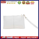 Women Clutch Handbags Envelope Wrist Bags Zipper Long Wallet Solid Color Purse