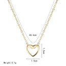 Choker Accessories Heart Pendant LOVE Charm Necklace Stainless Steel Chain