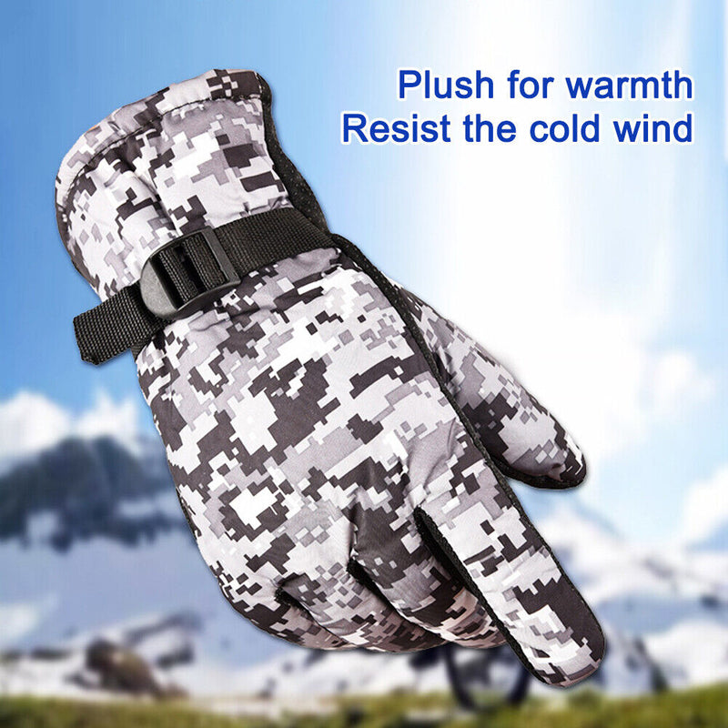 Windproof Outdoor Sport Gloves Men Women Winter Fleece Thermal Running Gloves