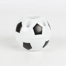 Cute Football Shaped Pen Holder Desktop Pencil Storage Rack (Black-White) Newly
