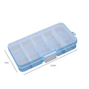 10 Grids Plastic Storage Box Jewel Bead Case Jewelry Pill Compartments Orga