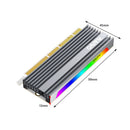 MAIWO M.2 NVME SSD to PCIE 3.0 X16 Adapter LED Expansion Riser Card (KT058)