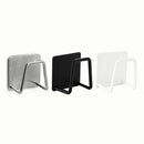 Stainless Steel Sink Sponges Holder Adhesive Drain Drying Rack (Black)