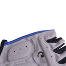 Fashion Cycling Bicycle Motorcycle Sport Gel Half Finger Gloves Blue Size L