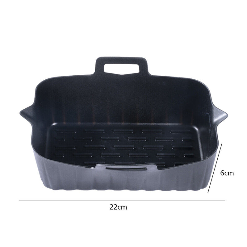 Silicone Air Fryer Pot Waterproof Non-stick for Home Kitchen Oven Steamer Cooker