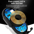 Wireless Car Charger Auto Clamping Air Vent Phone Holder (Black Regular) Newly
