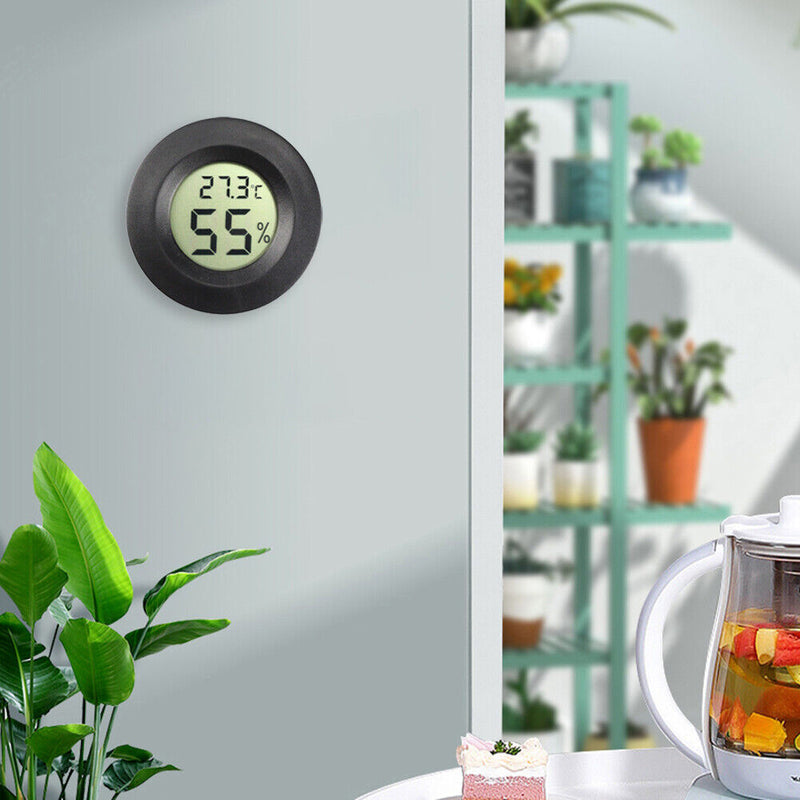 Electronic Digital Temperature Humidity Meter Aquarium Thermometer Hygromet